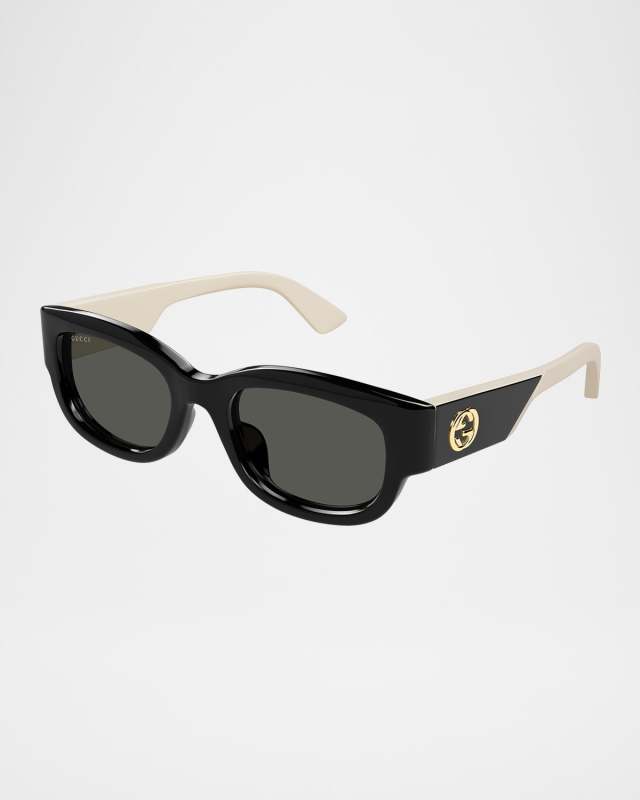 Logo Round Acetate Sunglasses